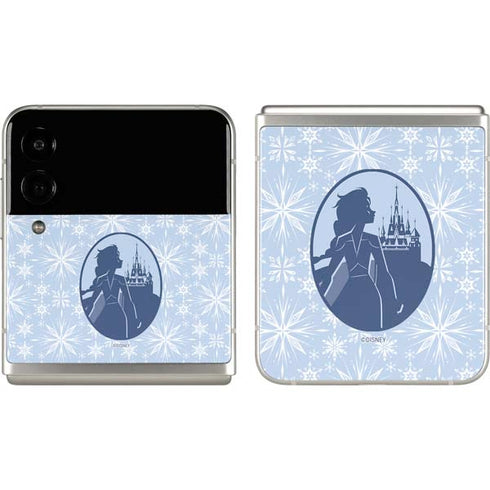 Disney Frozen II Elsa Silhouette Galaxy Z Flip3 5G Skin